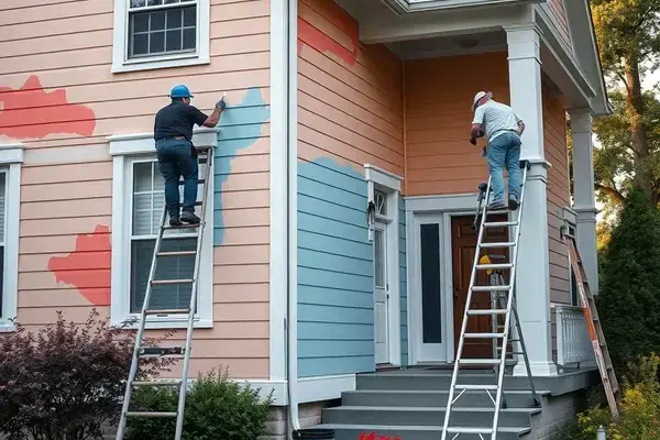 Professional exterior painting project