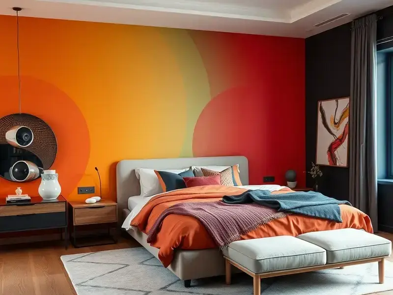Bedroom interior painting project