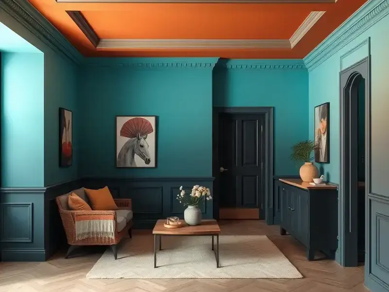 Interior painting work